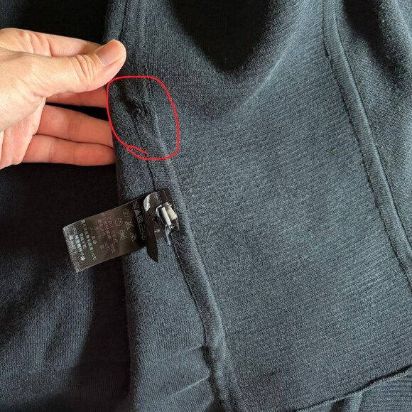 Zegna Sport Full Zip Cotton Blend Stretch Sweater - Men's Size XL - Dark Blue - Picture 8 of 10